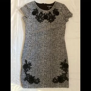 Karl Lagerfeld Shift Dress with 4D Flowers